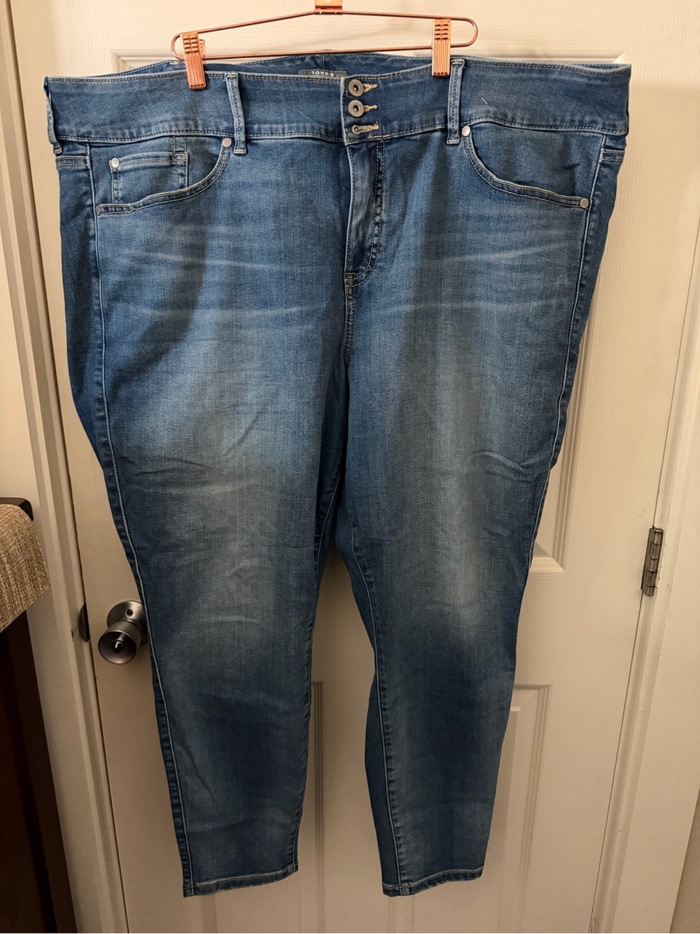 torrid Slim Straight Men's Jeans in Faded Blue